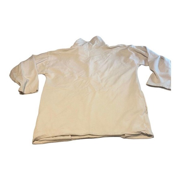 J Crew Sweater Womens Pullover 1/4 Zip Long Sleeve Soft Stretchy Tan Medium - Picture 3 of 6